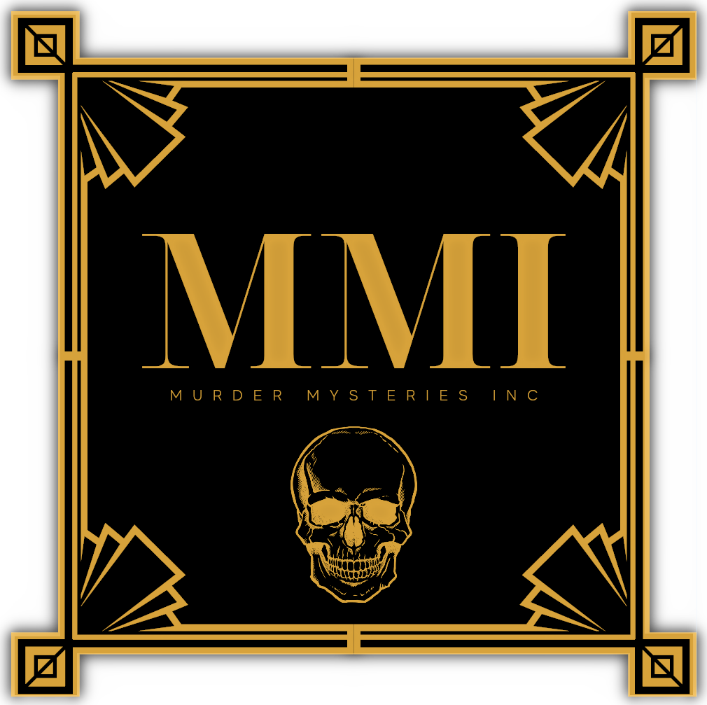 murder mystery games logo Murder Mysteries Inc